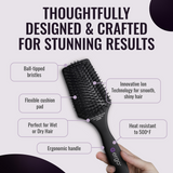 er500 Mini Ionic Polishing Paddle Hair Brush