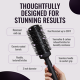 er53 Ionic Ceramic Round Hair Brush