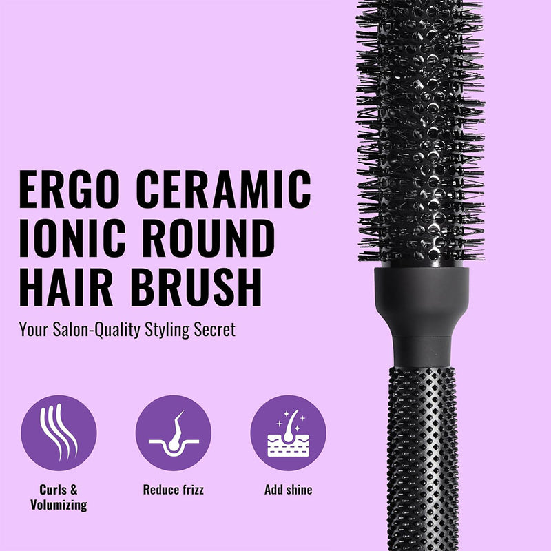 er33 Ionic Ceramic Round Hair Brush