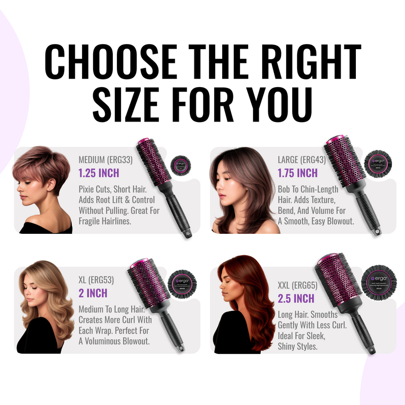 erg33 Super Gentle Round Hair Brush